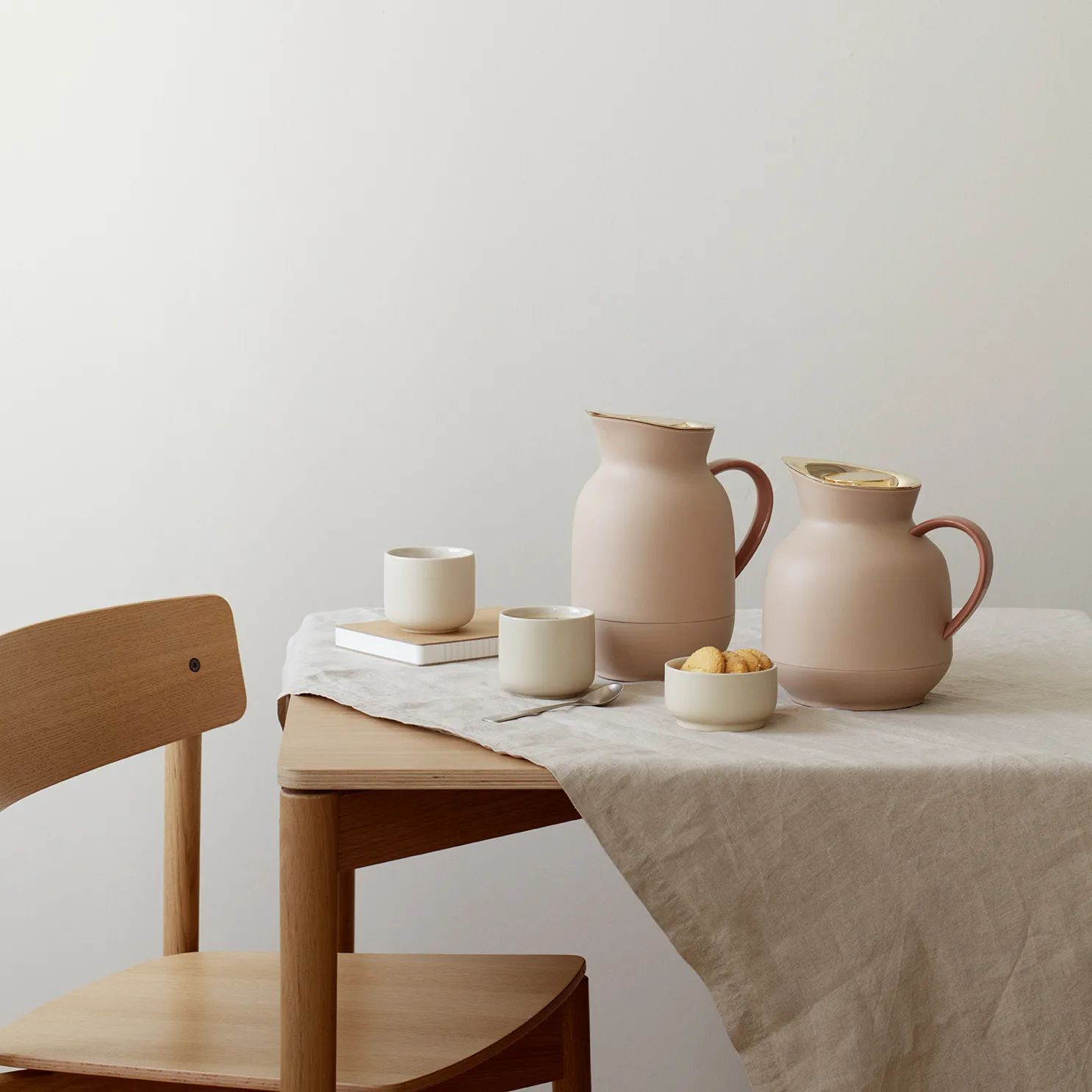 Pokrywka amfora do termosu, Soft peach-gold Stelton