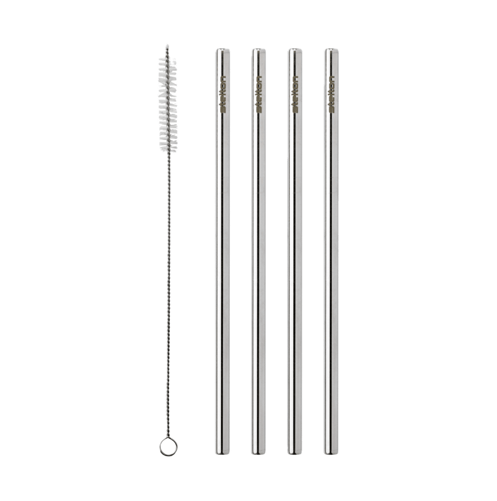 Słomki Stelton wielorazowego użytku 4-szt. - Steel - Stelton