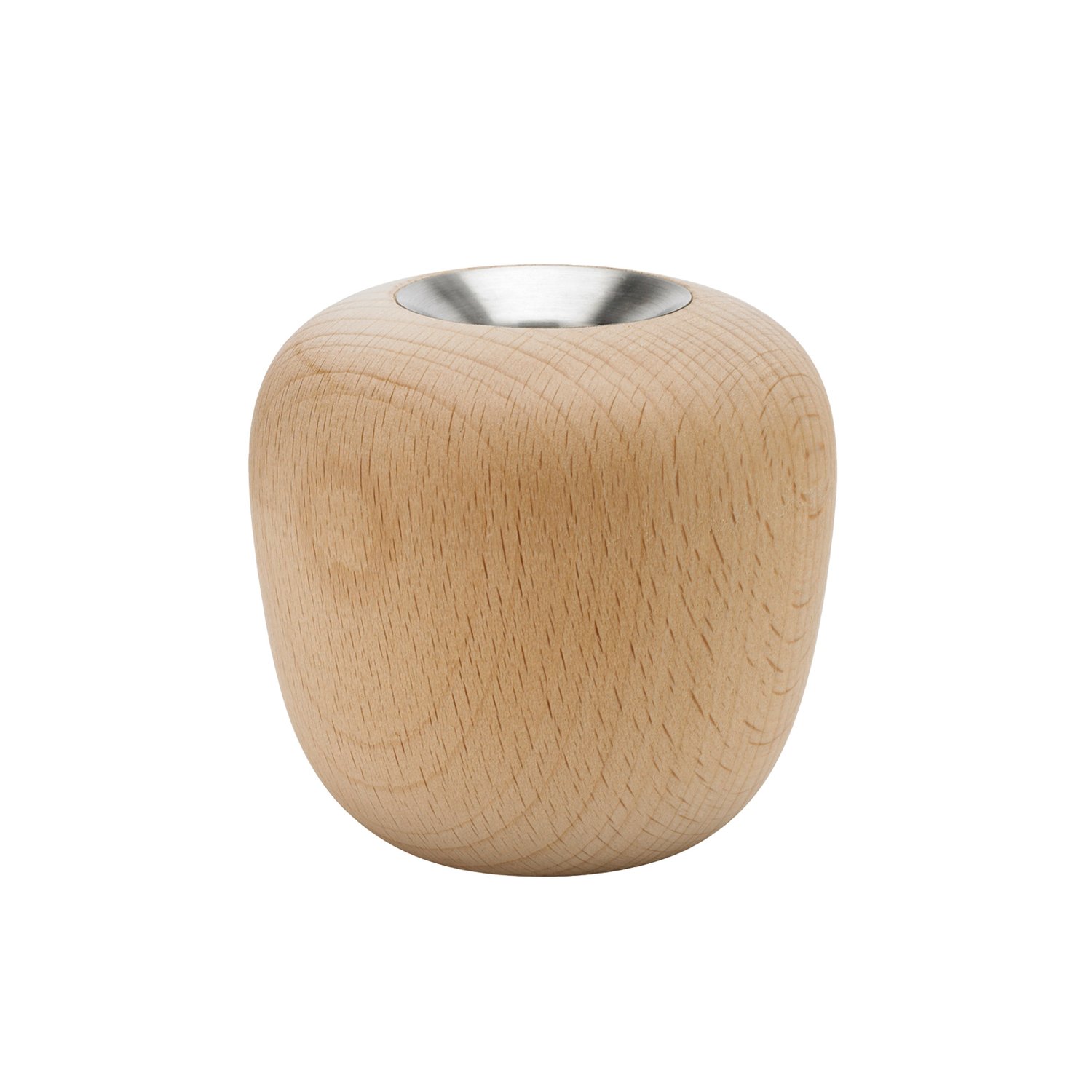 Stelton Świecznik Ora drewno Duży | Skandynawski Design | Świeczniki | Beżowy