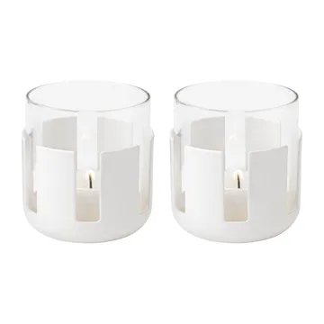 Świeczniki Luna 2-pak - Soft white - Stelton