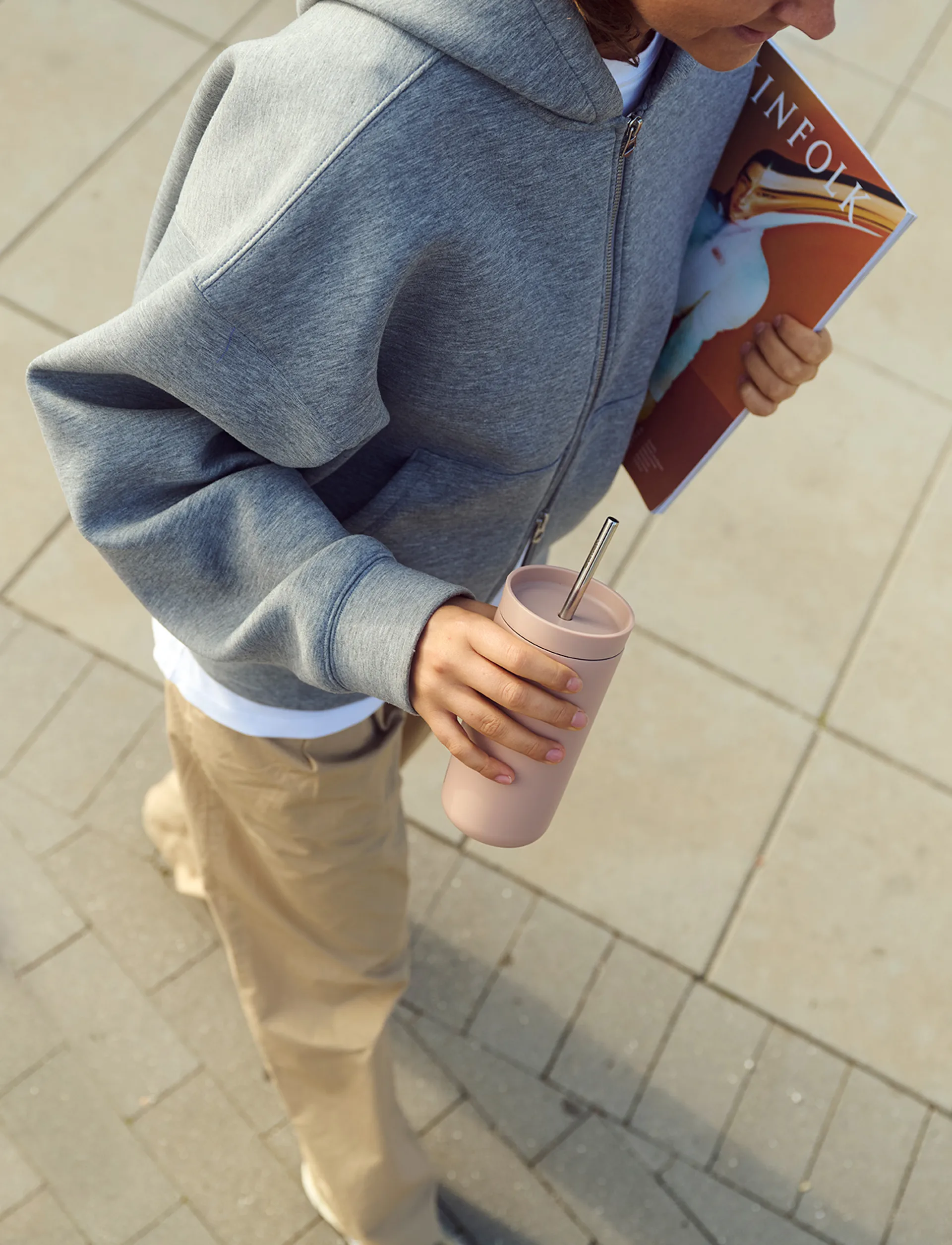 Termos To Go Sip ze słomką 0,4 L, Heather Stelton