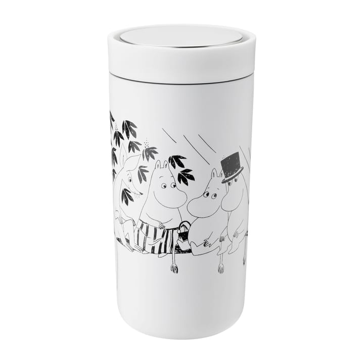To Go Click Muminki kubek 0,4 l - Soft white-black - Stelton
