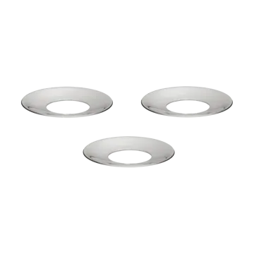 Osłonka na świeczkę STOFF Nagel 3 szt. - Chrom - STOFF Nagel