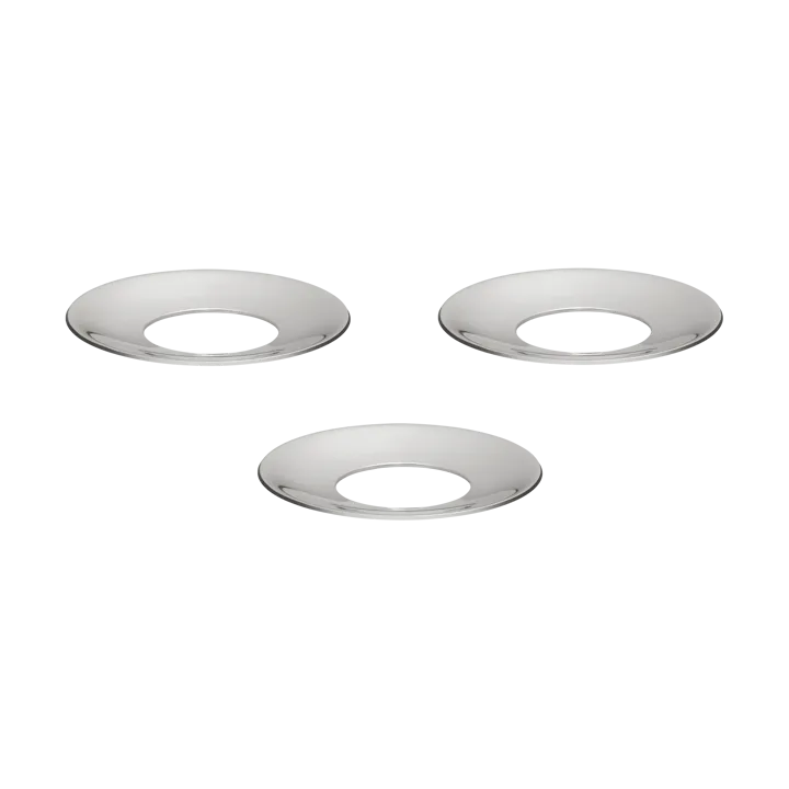 Osłonka na świeczkę STOFF Nagel 3 szt. - Chrom - STOFF Nagel