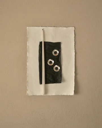 Osłonka na świeczkę STOFF Nagel 3 szt. - Chrom - STOFF Nagel