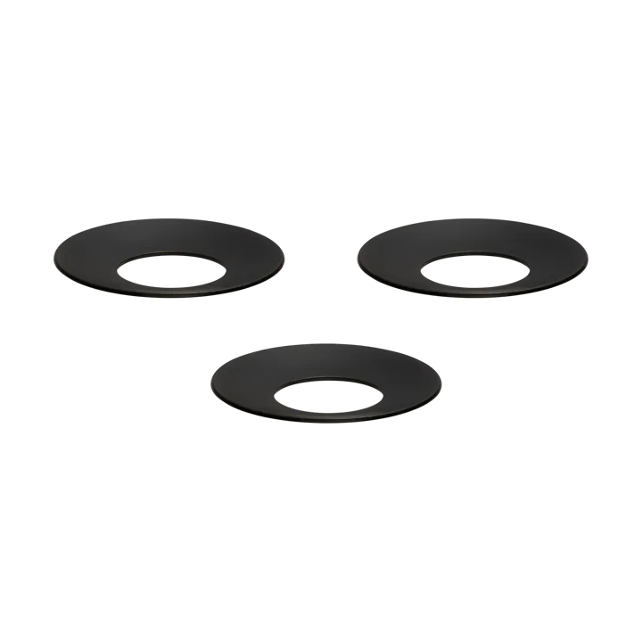 Osłonka na świeczkę STOFF Nagel 3 szt. - Czarny - STOFF Nagel