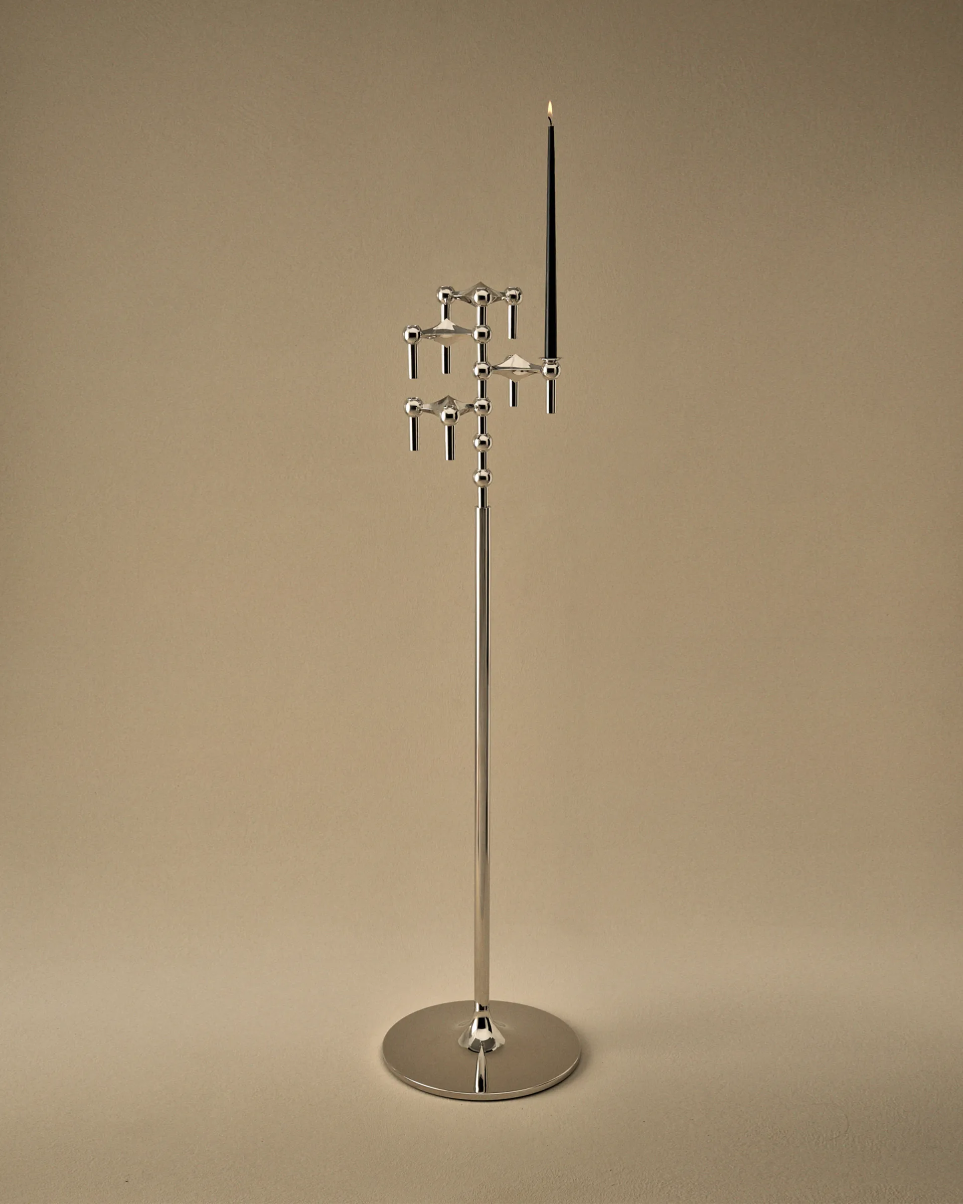 STOFF Nagel świecznik podłogowy 70 cm, Chrome STOFF Nagel