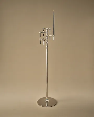 STOFF Nagel świecznik podłogowy 70 cm - Chrome - STOFF Nagel