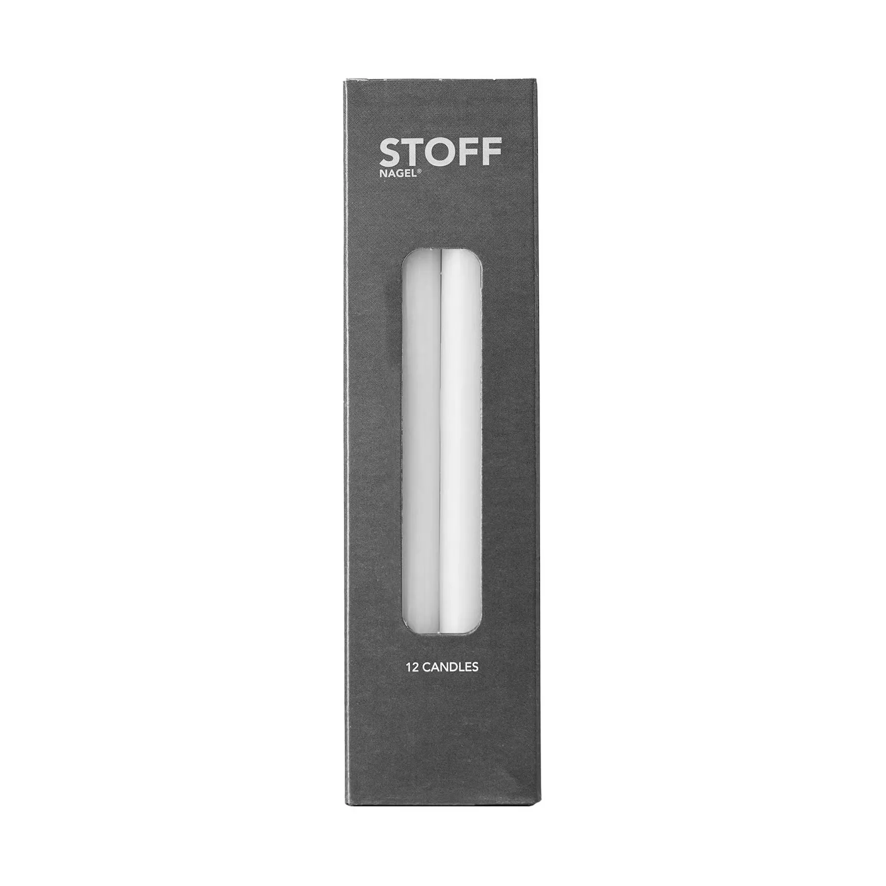 STOFF Nagel świecznik + świece, opakowanie 12 szt.,  STOFF Nagel