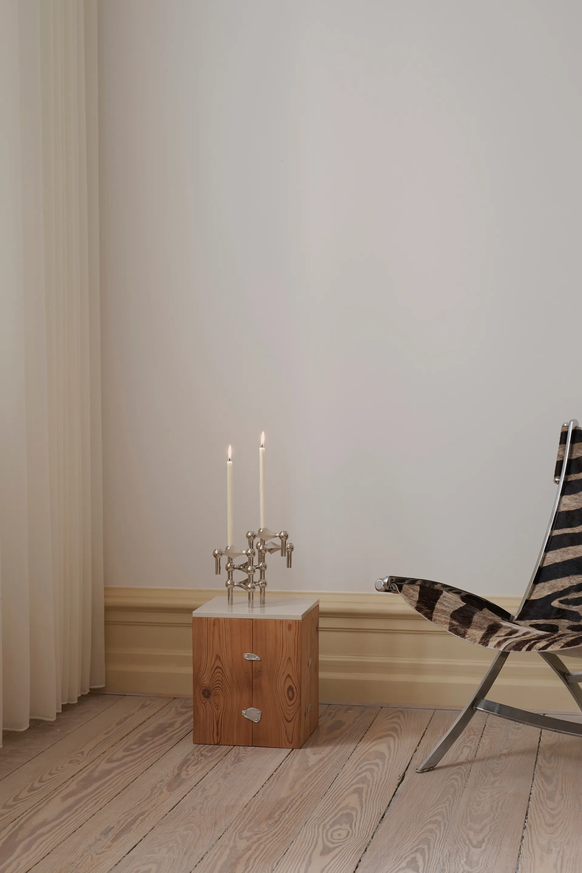 STOFF Nagel świecznik + świece, opakowanie 12 szt.,  STOFF Nagel