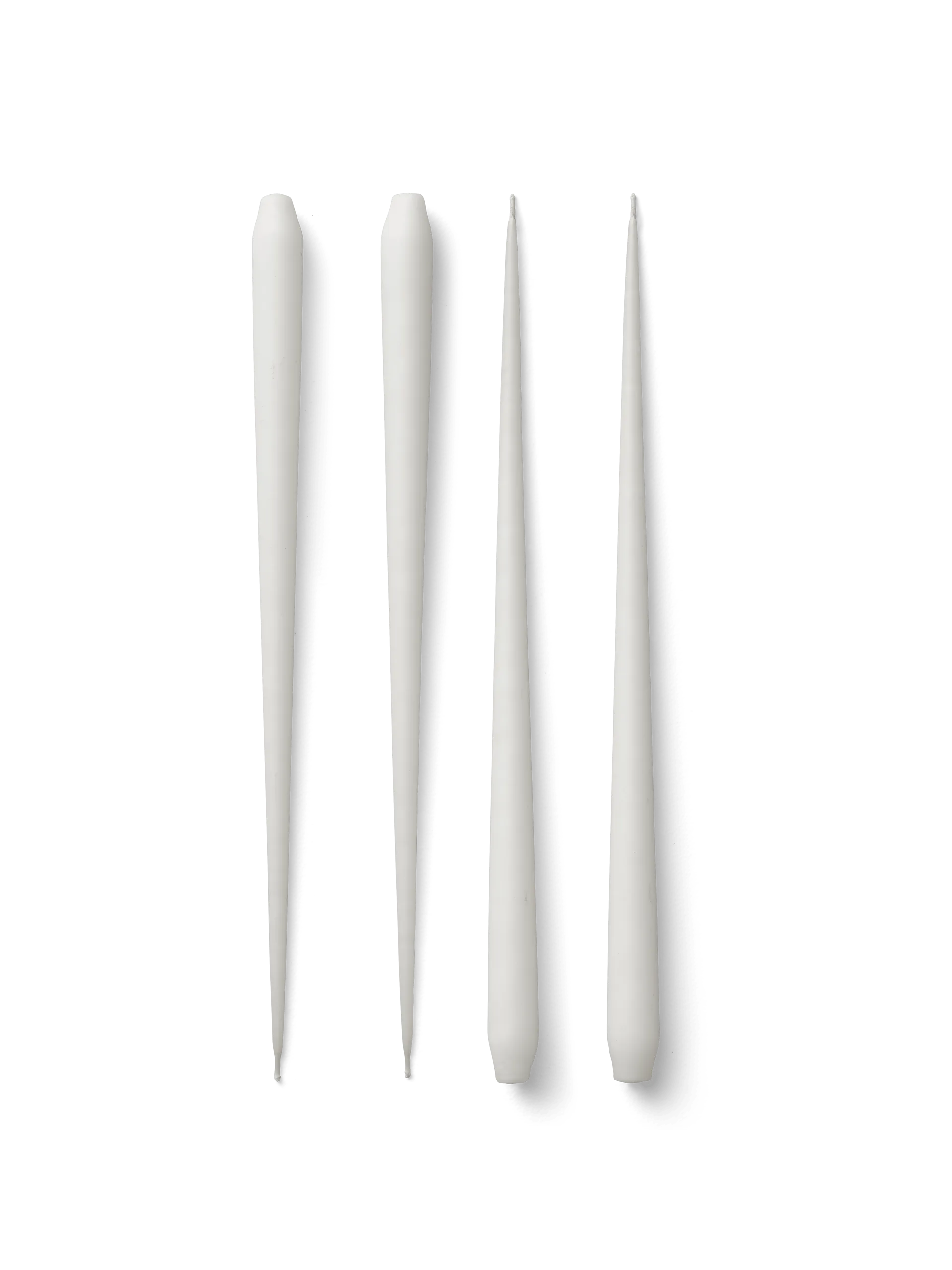 Świeczki antyczne STOFF Nagel by ester & erik, duże 4 szt., White STOFF Nagel