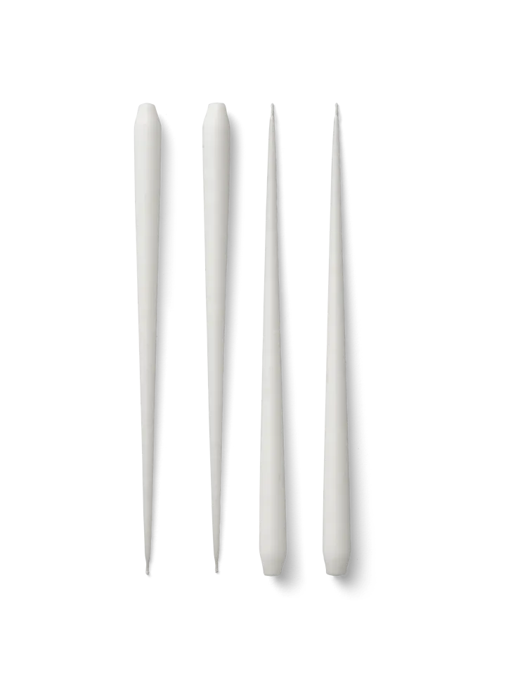 Świeczki antyczne STOFF Nagel by ester & erik, duże 4 szt. - White - STOFF Nagel