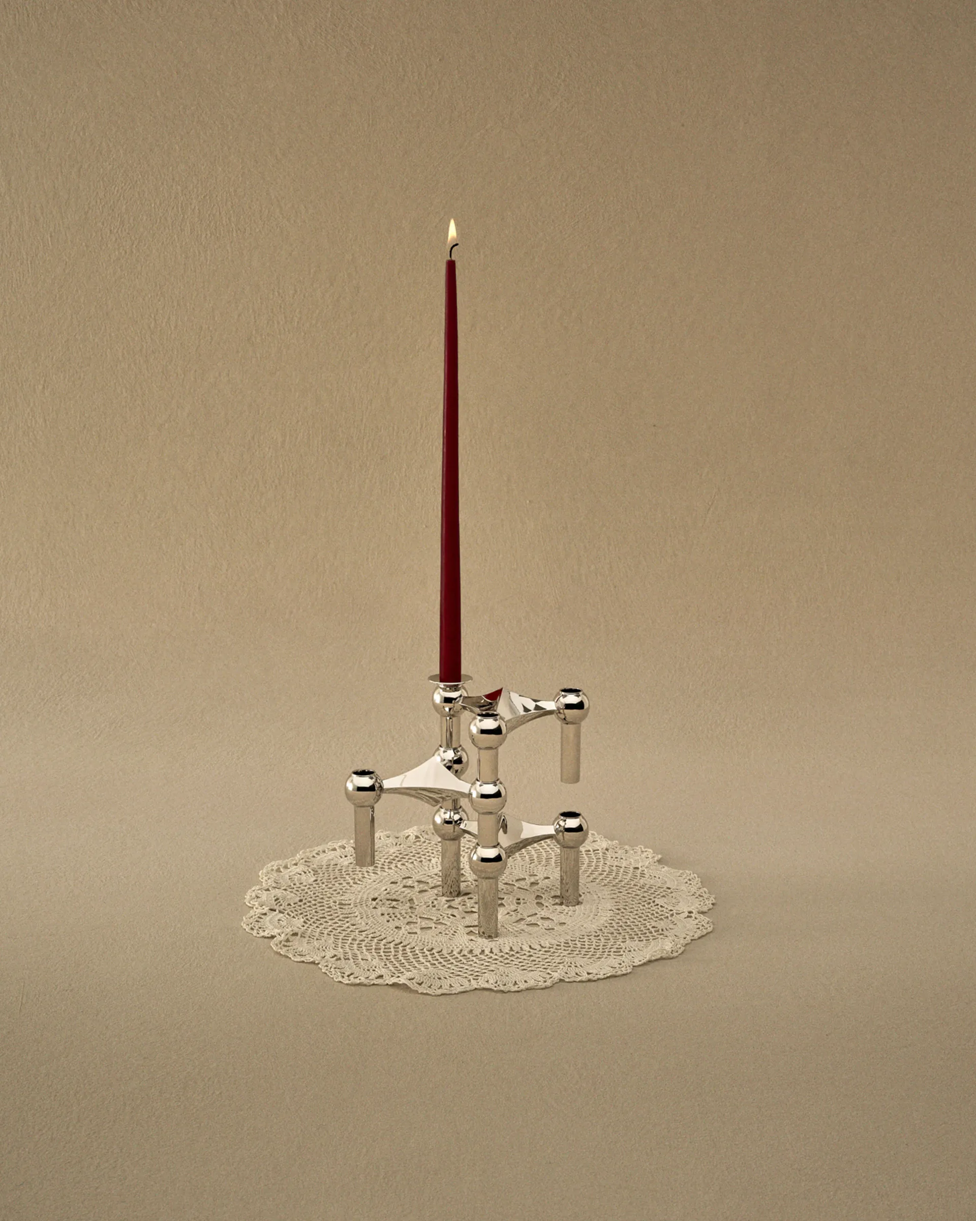 Świeczki STOFF Nagel by ester & erik, 6 szt., Burgundy red STOFF Nagel