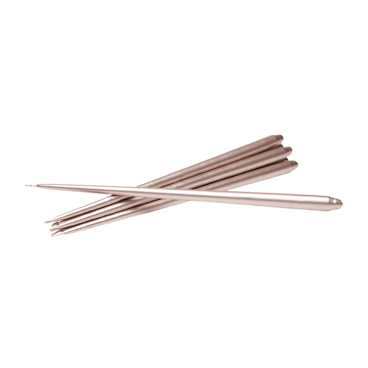 Świeczki STOFF Nagel by ester & erik, 6 szt. - Champagne - STOFF Nagel