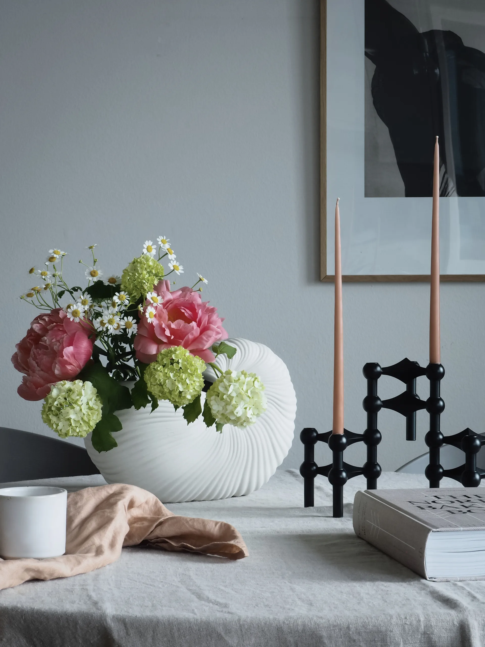 Świeczki STOFF Nagel by ester & erik, 6 szt., Dusty rose STOFF Nagel