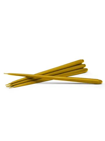 Świeczki STOFF Nagel by ester & erik, 6 szt. - Mustard - STOFF Nagel