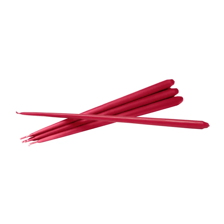 Świeczki STOFF Nagel by ester & erik, 6 szt. - Red - STOFF Nagel