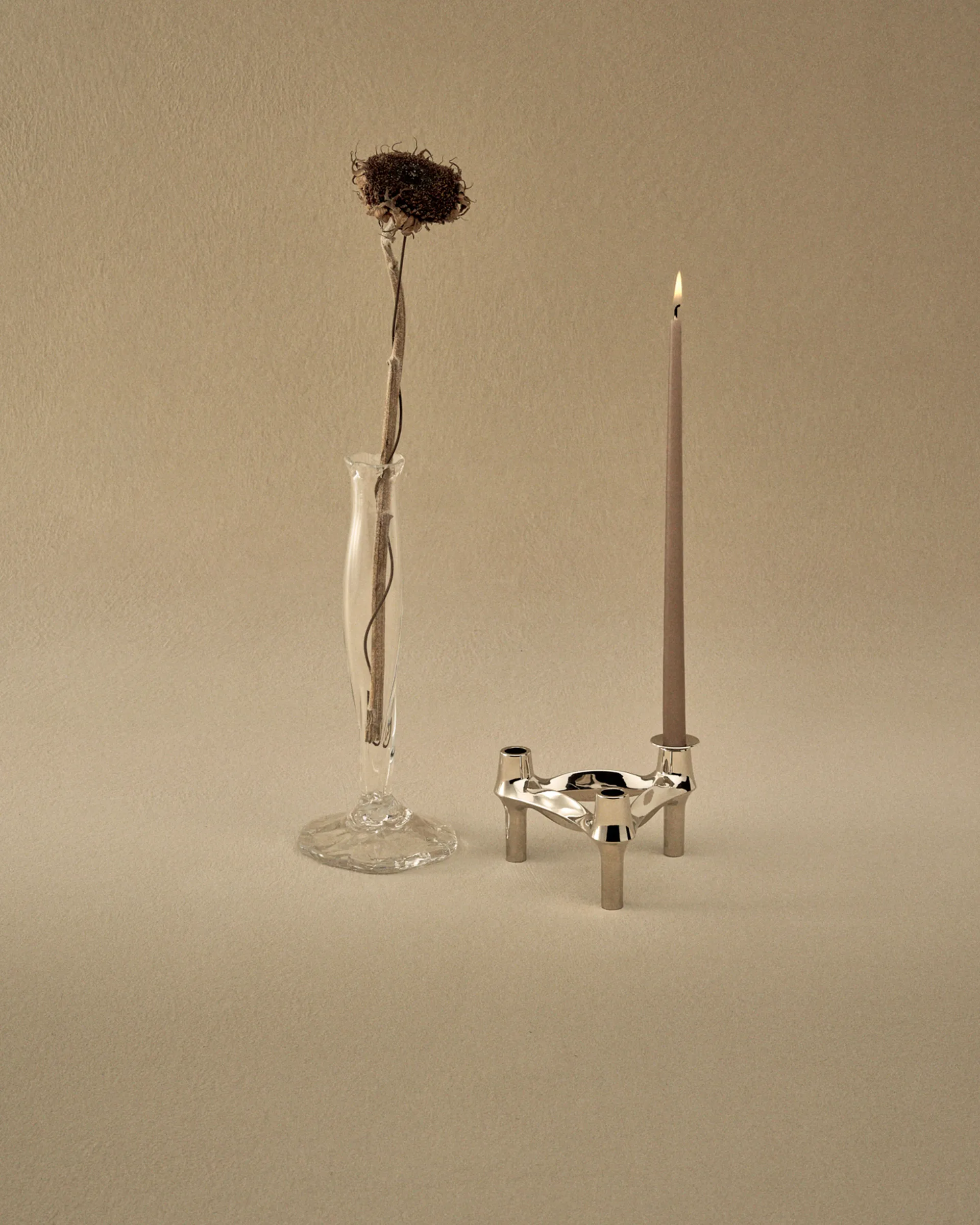 Świeczki STOFF Nagel by ester & erik, 6 szt., Soft brown STOFF Nagel