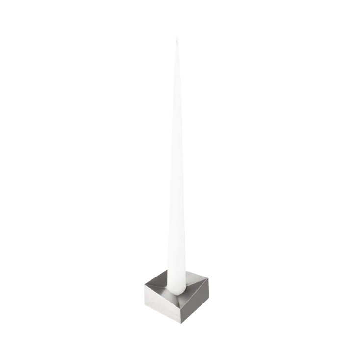 Świecznik STOFF Nagel reflect duży 3,2 cm - Szczotkowany chrom - STOFF Nagel