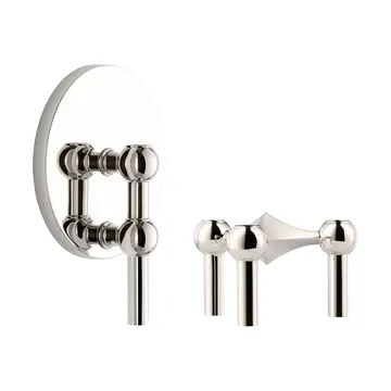 STOFF Nagel świecznik 2 elementów - Chrom - undefined - STOFF