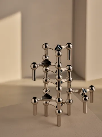 STOFF Nagel świecznik 2 elementów - Chrom - undefined - STOFF