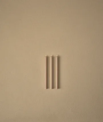 Świece Nagel 12 szt. - Beżowe - STOFF