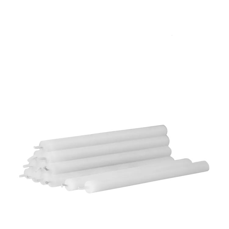 Świece Nagel 12 szt., Białe STOFF