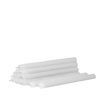 Świece Nagel 12 szt. - Białe - STOFF