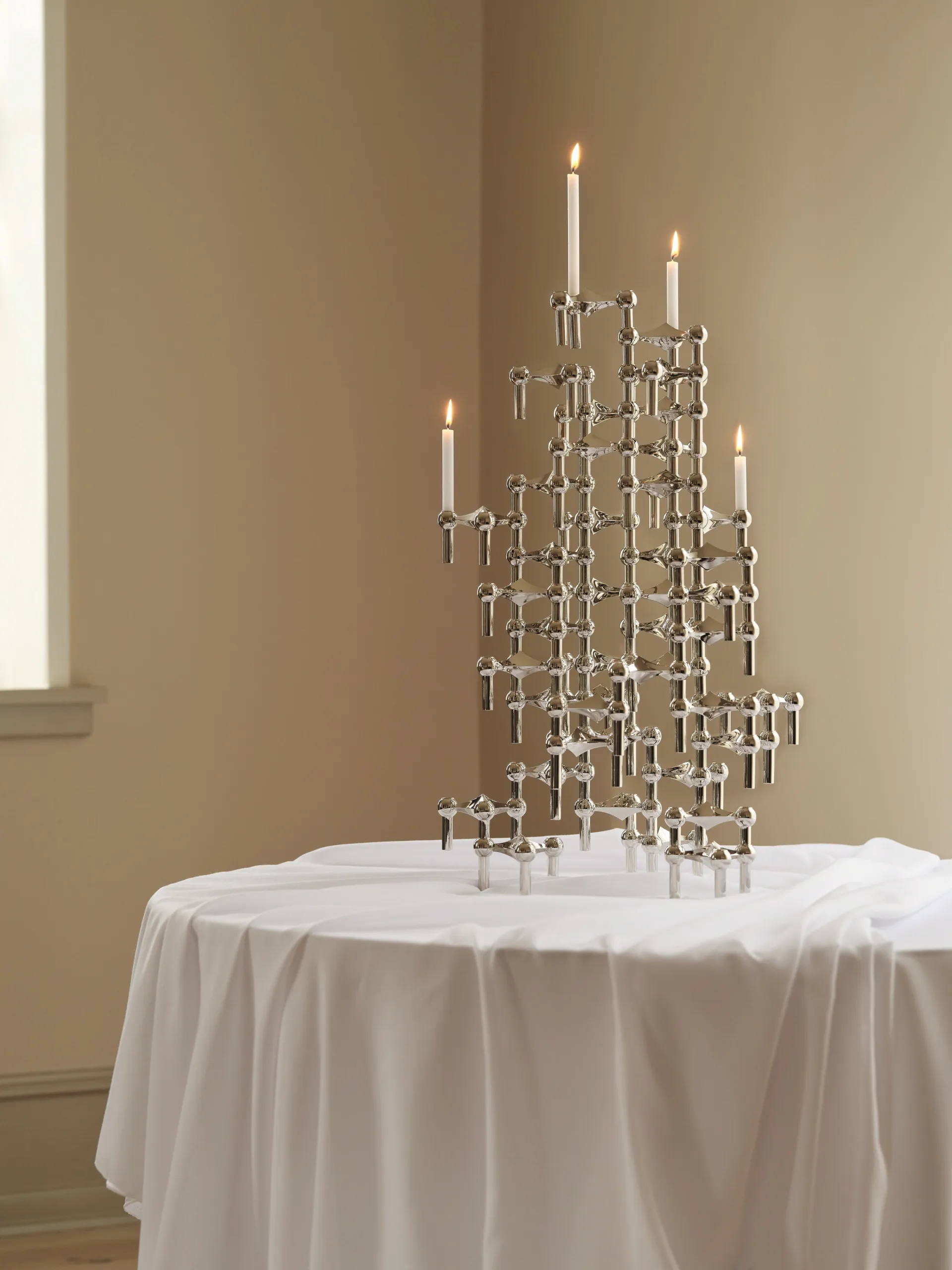 Świece Nagel 12 szt., Białe STOFF