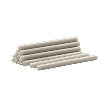 Świece Nagel 12 szt. - Linen grey (szary len) - STOFF