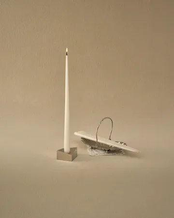 Świeczki antyczne STOFF by ester & erik, duże 4 szt. - Off-white - STOFF