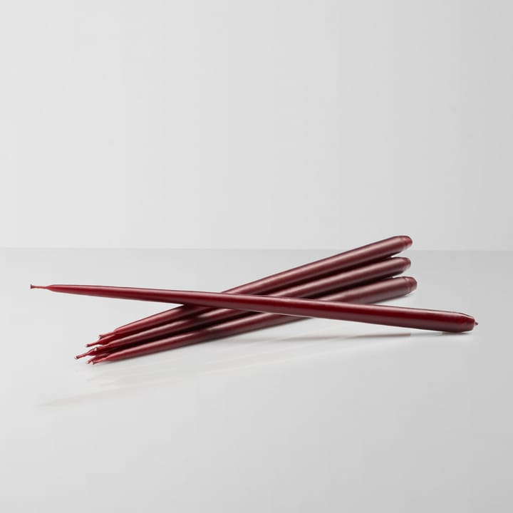 Świeczki STOFF by ester & erik, 6 szt., Burgundy red STOFF
