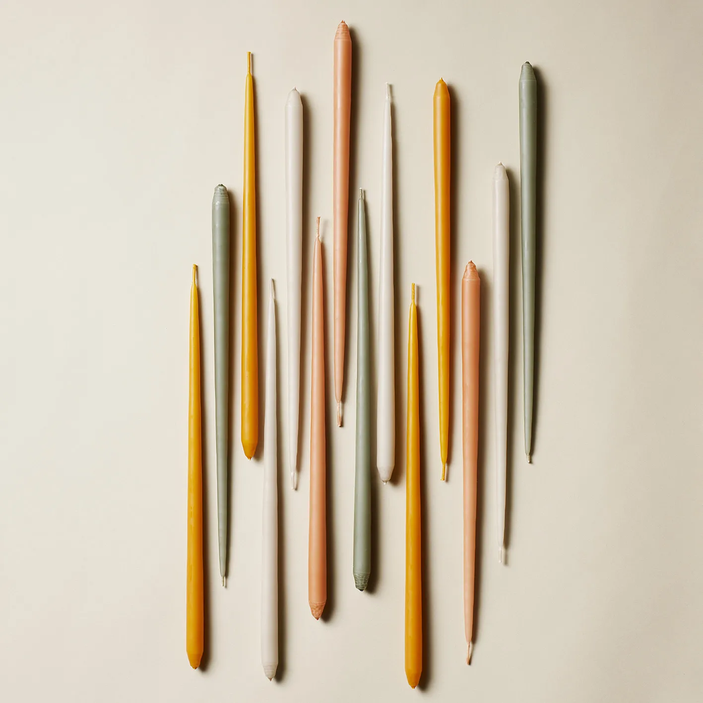 Świeczki STOFF by ester & erik, 6 szt., Dusty rose STOFF