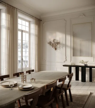 Świecznik ścienny STOFF Nagel - Bronzed brass - STOFF