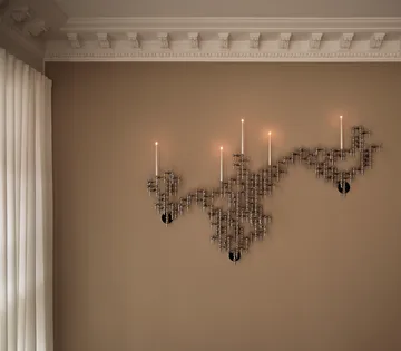 Świecznik ścienny STOFF Nagel - Chrome - STOFF