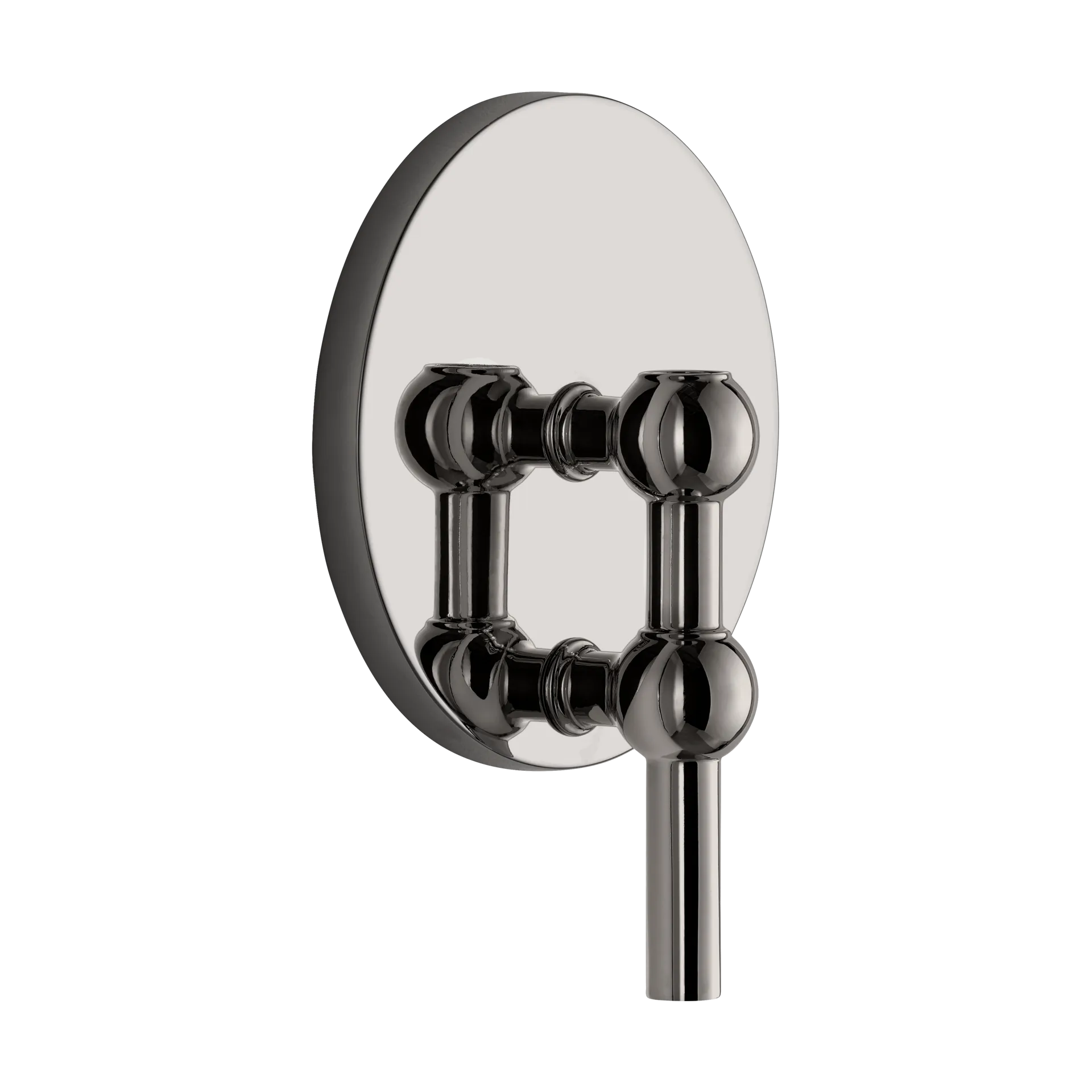 Świecznik ścienny STOFF Nagel, Czarny chrom STOFF