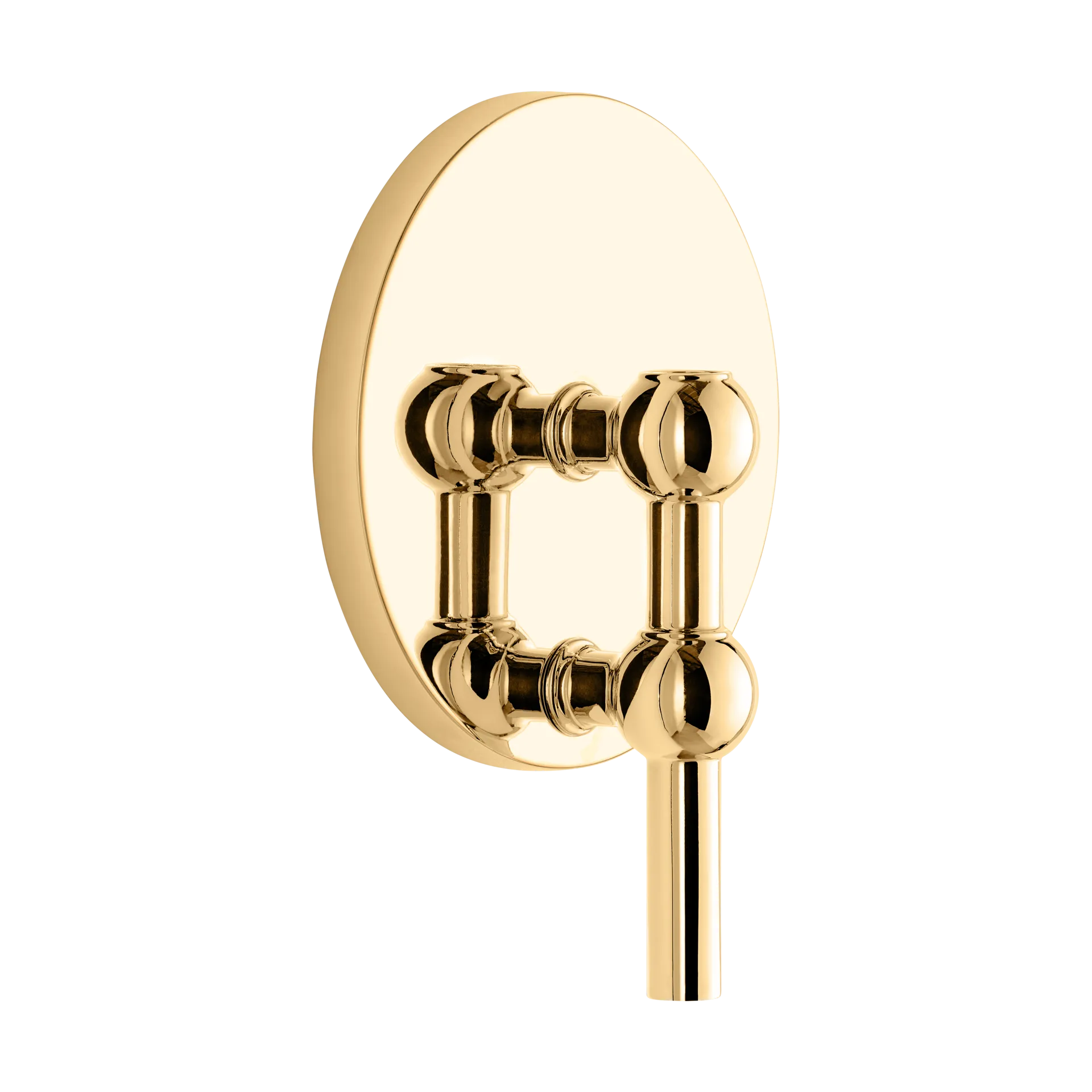 Świecznik ścienny STOFF Nagel, Mosiądz STOFF