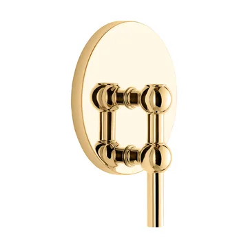 Świecznik ścienny STOFF Nagel - Mosiądz - STOFF