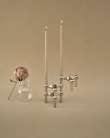 Świecznik STOFF Nagel, 3 szt. - Chrom - STOFF
