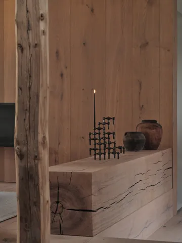 Świecznik STOFF Nagel, 3 szt. - Czarny chrom - STOFF