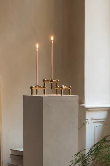 Świecznik STOFF Nagel, 3 szt. - Mosiądz - STOFF