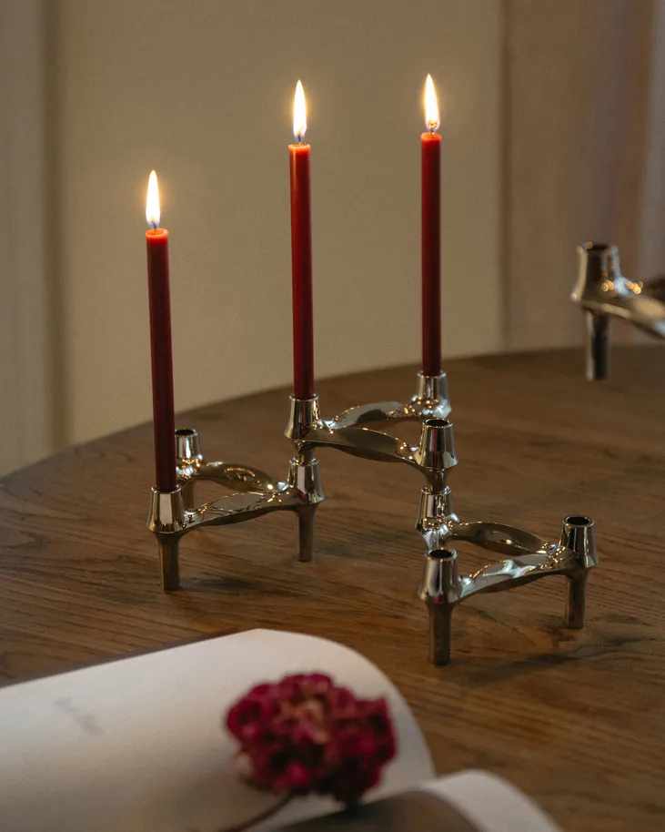 Świecznik STOFF Nagel BMF 3-pak, Chrom STOFF