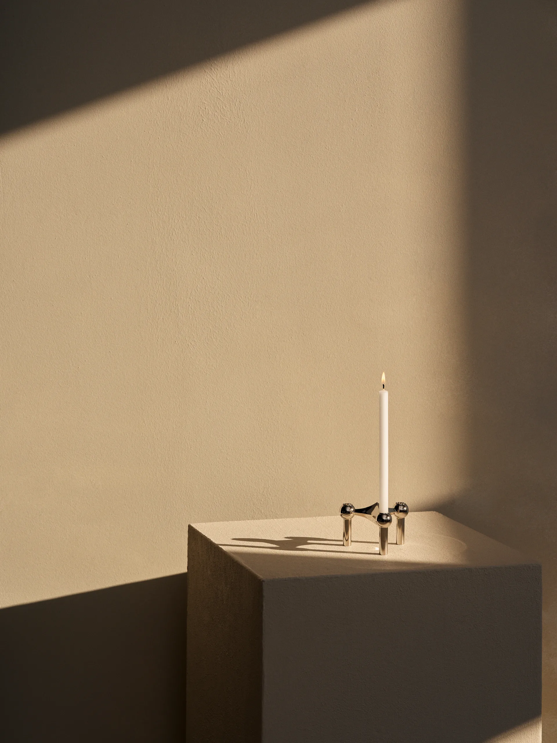 Świecznik STOFF Nagel, Chrom STOFF