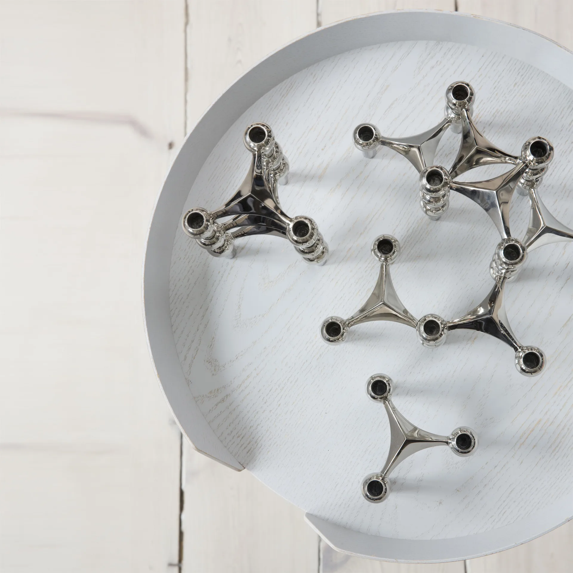 Świecznik STOFF Nagel, Chrom STOFF