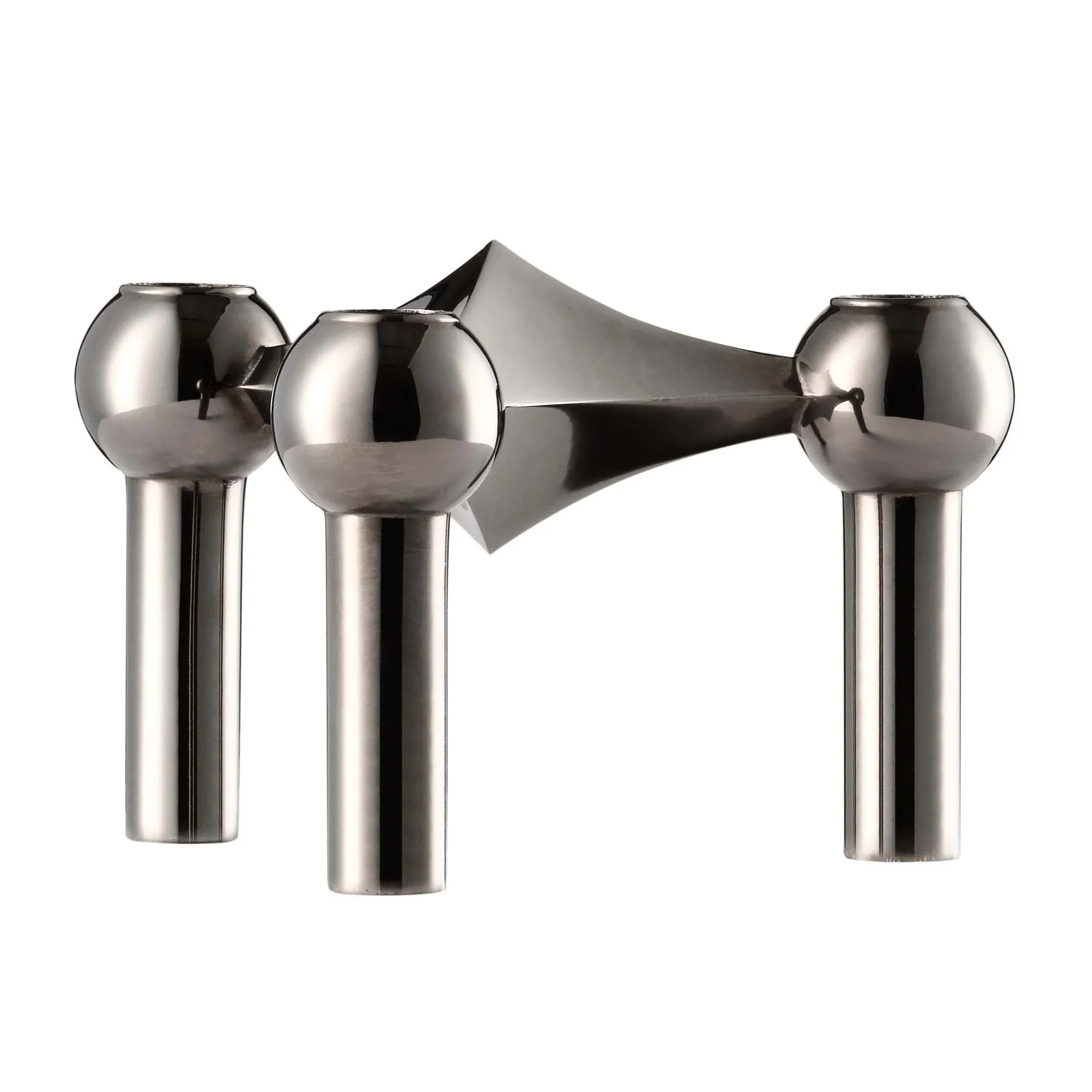 Świecznik STOFF Nagel, Czarny chrom STOFF