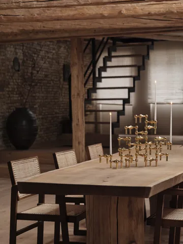 Świecznik STOFF Nagel - mosiądz - STOFF