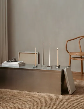 Świecznik STOFF Nagel reflect duży 3,2 cm - Chrom - STOFF