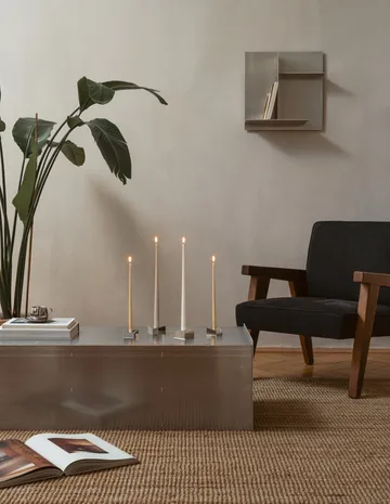 Świecznik STOFF Nagel reflect duży 3,2 cm - Chrom - STOFF