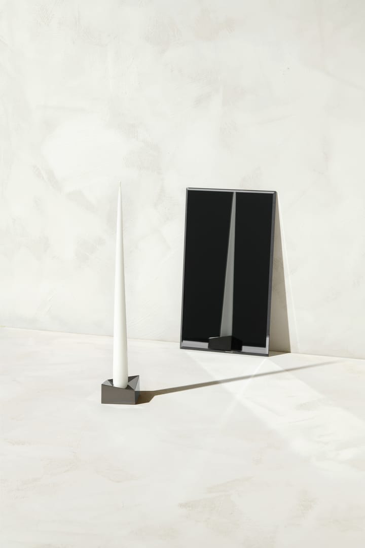 Świecznik STOFF Nagel reflect duży 3,2 cm, Czarny chrom STOFF