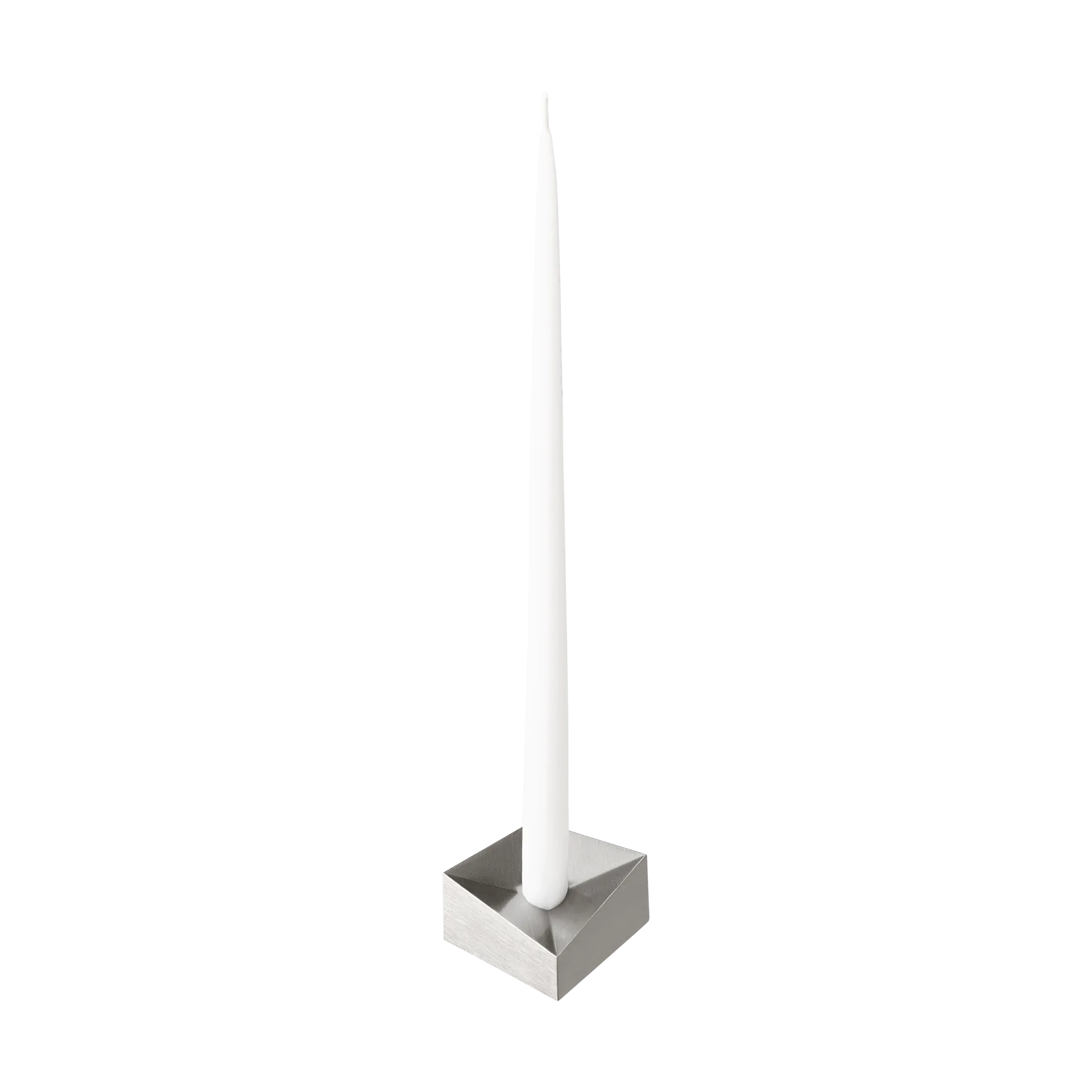 Świecznik STOFF Nagel reflect mały 2,7 cm, Szczotkowany chrom STOFF